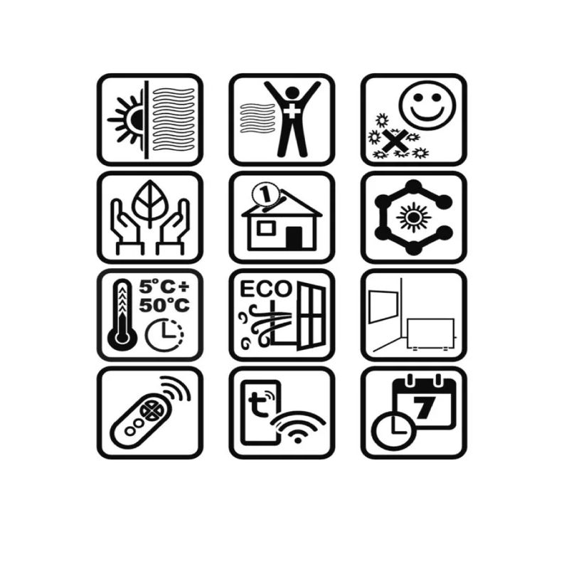 Electronice si Electrocasnice - Climatizare si sisteme de incalzire - Aparate incalzire aer - Panouri radiante - Panou de incalzire cu infrarosu Wertberg IR 9.50, control Wi-fi, 480 W, Harder HD1013 - Infinity.ro