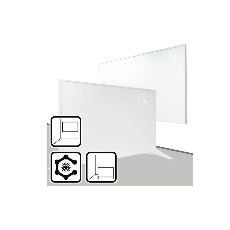 Electronice si Electrocasnice - Climatizare si sisteme de incalzire - Aparate incalzire aer - Panouri radiante - Panou de incalzire cu infrarosu Wertberg IR 9.50, control Wi-fi, 480 W, Harder HD1013 - Infinity.ro