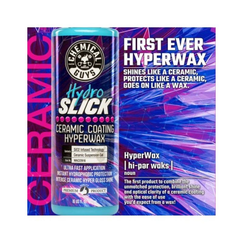 Auto si Moto - Intretinere auto - Produse curatare auto - Gel ceramic cu SiO2 ChemicalGuys Hydroslick SIO2 Ceramic Wax, 473 ml - Infinity.ro