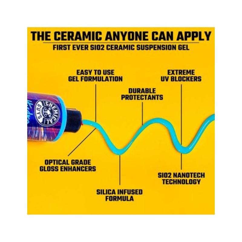 Auto si Moto - Intretinere auto - Produse curatare auto - Gel ceramic cu SiO2 ChemicalGuys Hydroslick SIO2 Ceramic Wax, 473 ml - Infinity.ro