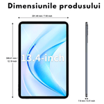 Laptop, Telefoane si Tablete - Tablete si accesorii tablete - Tablete - Tableta 2-in-1, de 13.4 inch, Android 16, 24GB RAM (6GB+18GB Extins)+256GB ROM, 5G WiFi, 10000mAh, Octa-Core T620 - Infinity.ro