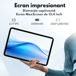 Laptop, Telefoane si Tablete - Tablete si accesorii tablete - Tablete - Tableta 2-in-1, de 13.4 inch, Android 16, 24GB RAM (6GB+18GB Extins)+256GB ROM, 5G WiFi, 10000mAh, Octa-Core T620 - Infinity.ro