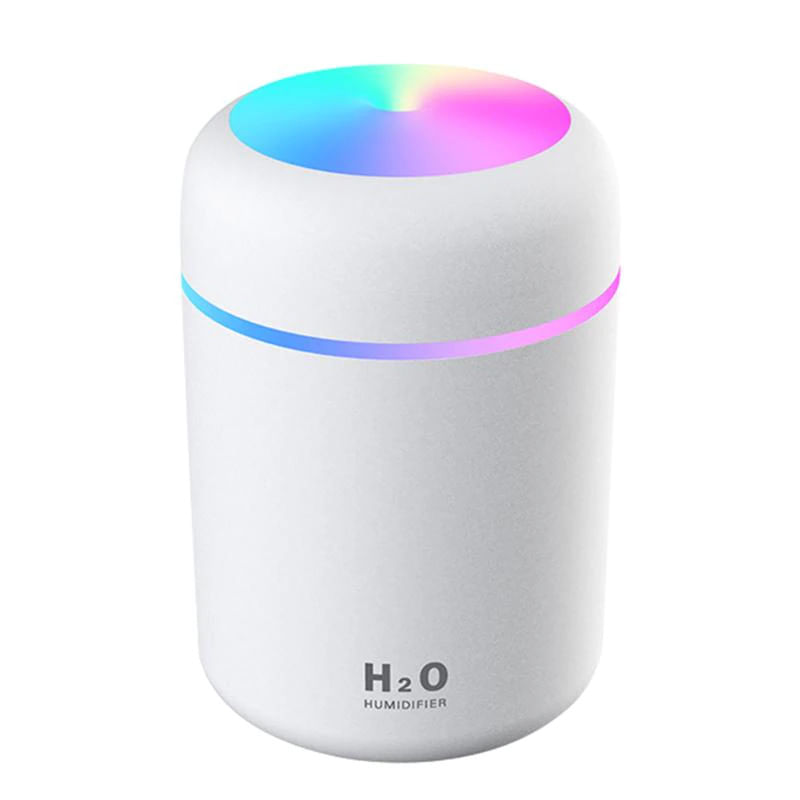 Electronice si Electrocasnice - Climatizare si sisteme de incalzire - Aparate filtrare aer - Umidificatoare - Umidificator de aer cu ultrasunete cu difuzor aromaterapie cu LED, 300 ml - Infinity.ro