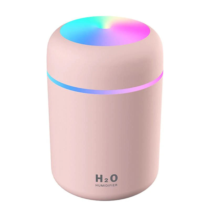 Electronice si Electrocasnice - Climatizare si sisteme de incalzire - Aparate filtrare aer - Umidificatoare - Umidificator de aer cu ultrasunete cu difuzor aromaterapie cu LED, 300 ml - Infinity.ro