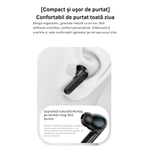 TV, Audio-Video si Foto - Portabile audio - Casti audio - Casti Wireless Bluetooth 5.4LX-50, Full Color Smart Touch Screen, ANC/ENC Noise Cancelling, Hi-Fi Sound, Black - Infinity.ro