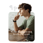 TV, Audio-Video si Foto - Portabile audio - Casti audio - Casti Wireless Bluetooth 5.4LX-50, Full Color Smart Touch Screen, ANC/ENC Noise Cancelling, Hi-Fi Sound, Black - Infinity.ro