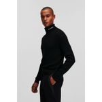 Fashion, accesorii si bijuterii - Barbati - Imbracaminte - Pantaloni barbati - Pantaloni de costum Karl Lagerfeld 24FM1000999 46 IT Negru - Infinity.ro