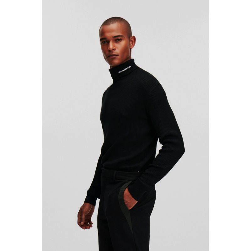 Fashion, accesorii si bijuterii - Barbati - Imbracaminte - Pantaloni barbati - Pantaloni de costum Karl Lagerfeld 24FM1000999 46 IT Negru - Infinity.ro