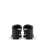 Fashion, accesorii si bijuterii - Femei - Incaltaminte femei - Sandale femei - Sandale din piele 8 by YOOX cu toc rotund Negru 37 EU - Infinity.ro