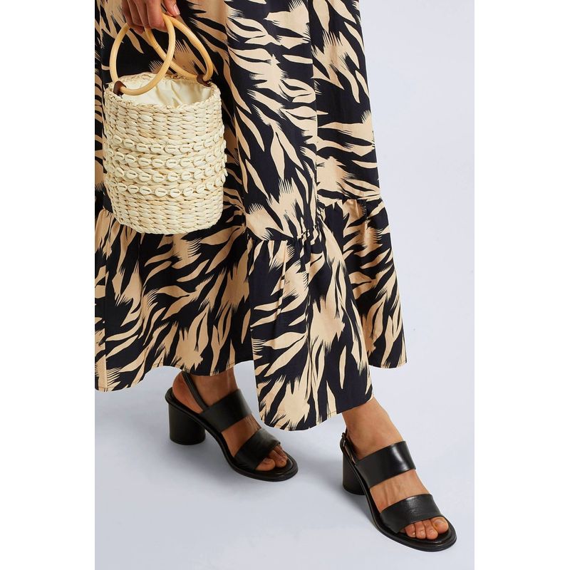 Fashion, accesorii si bijuterii - Femei - Incaltaminte femei - Sandale femei - Sandale din piele 8 by YOOX cu toc rotund Negru 37 EU - Infinity.ro