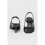 Fashion, accesorii si bijuterii - Femei - Incaltaminte femei - Sandale femei - Sandale Calvin Klein slingback de piele cu toc stiletto Negru 37 EU - Infinity.ro