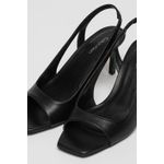 Fashion, accesorii si bijuterii - Femei - Incaltaminte femei - Sandale femei - Sandale Calvin Klein slingback de piele cu toc stiletto Negru 37 EU - Infinity.ro
