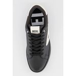 Fashion, accesorii si bijuterii - Barbati - Incaltaminte barbati - Sneakers si tenisi barbati - Pantofi sport de piele cu garnituri de piele ecologica S-Athene 40.5 EU Negru - Infinity.ro