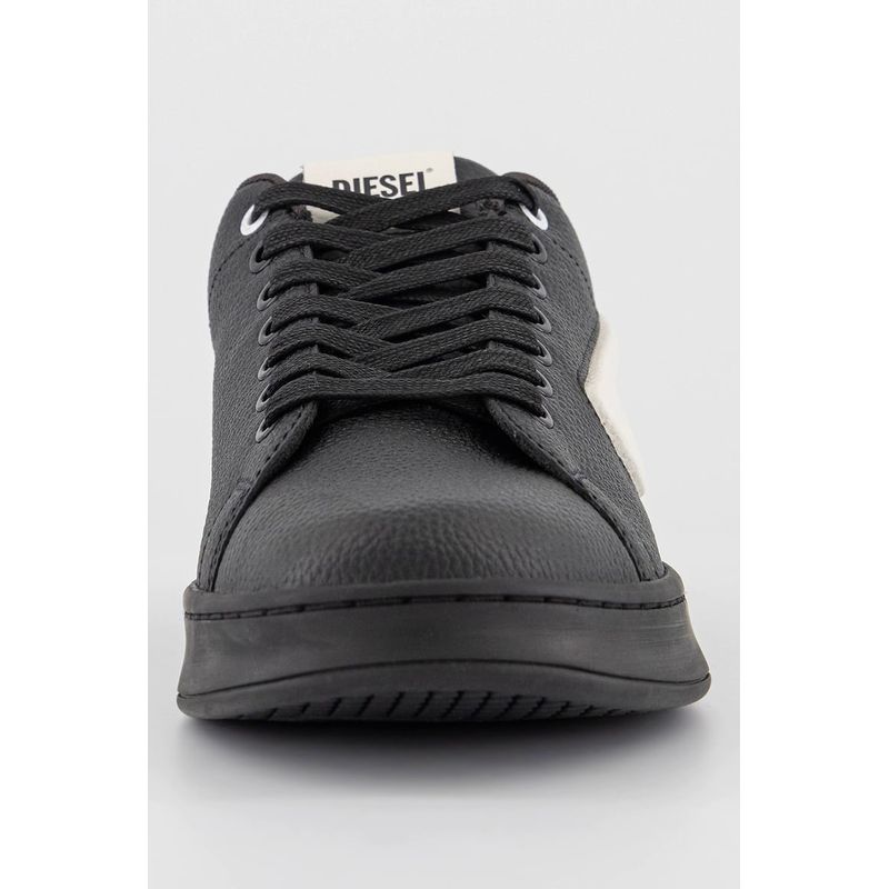 Fashion, accesorii si bijuterii - Barbati - Incaltaminte barbati - Sneakers si tenisi barbati - Pantofi sport de piele cu garnituri de piele ecologica S-Athene 40.5 EU Negru - Infinity.ro
