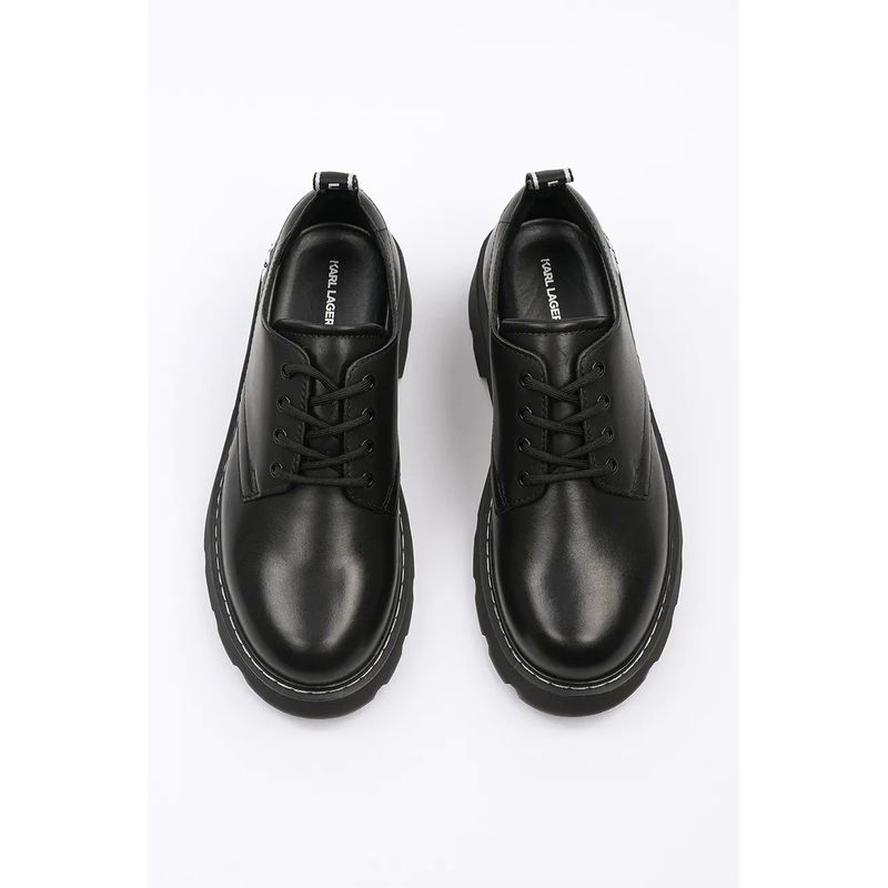 Fashion, accesorii si bijuterii - Femei - Incaltaminte femei - Pantofi femei - Pantofi de piele Karl Lagerfeld KAMDEN KL40421H Negru 37 EU - Infinity.ro