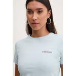Fashion, accesorii si bijuterii - Femei - Imbracaminte femei - Tricouri si topuri femei - Tricou dama Guess W4YI02 S INTL Albastru deschis - Infinity.ro