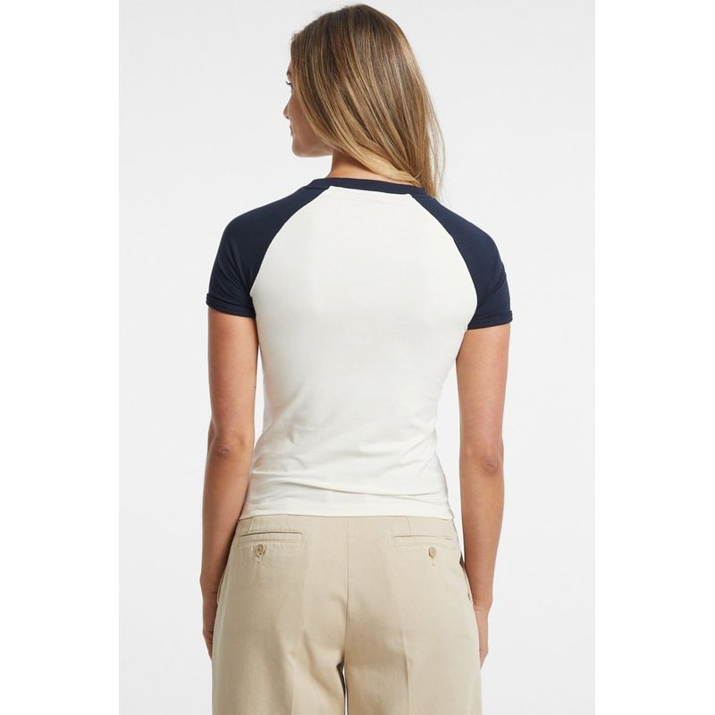 Fashion, accesorii si bijuterii - Femei - Imbracaminte femei - Tricouri si topuri femei - Tricou de dama Guess Jeans W4BI52 Alb S INTL - Infinity.ro