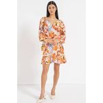 Fashion, accesorii si bijuterii - Femei - Imbracaminte femei - Rochii femei - Rochie de vara Guess Hafa W3GK34 WFCY0 M INTL Portocaliu - Infinity.ro