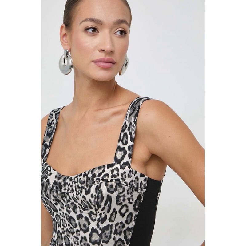 Fashion, accesorii si bijuterii - Femei - Imbracaminte femei - Rochii femei - Rochie Guess FIAMMA W4RK96 WFQI0 XS INTL Animal print - Infinity.ro