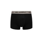 Fashion, accesorii si bijuterii - Barbati - Lenjerie si pijamale barbati - Lenjerie intima barbati - Set 3 boxeri barbati din bumbac organic Karl Lagerfeld 225M2107 Negru S INTL - Infinity.ro