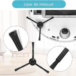 Electronice si Electrocasnice - Ingrijirea locuintei - Accesorii aparate pentru ingrijirea locuintei - Set doua perii laterale PAA-home, compatibile MOVA E30 Ultra RLE51SE culoare negru - Infinity.ro