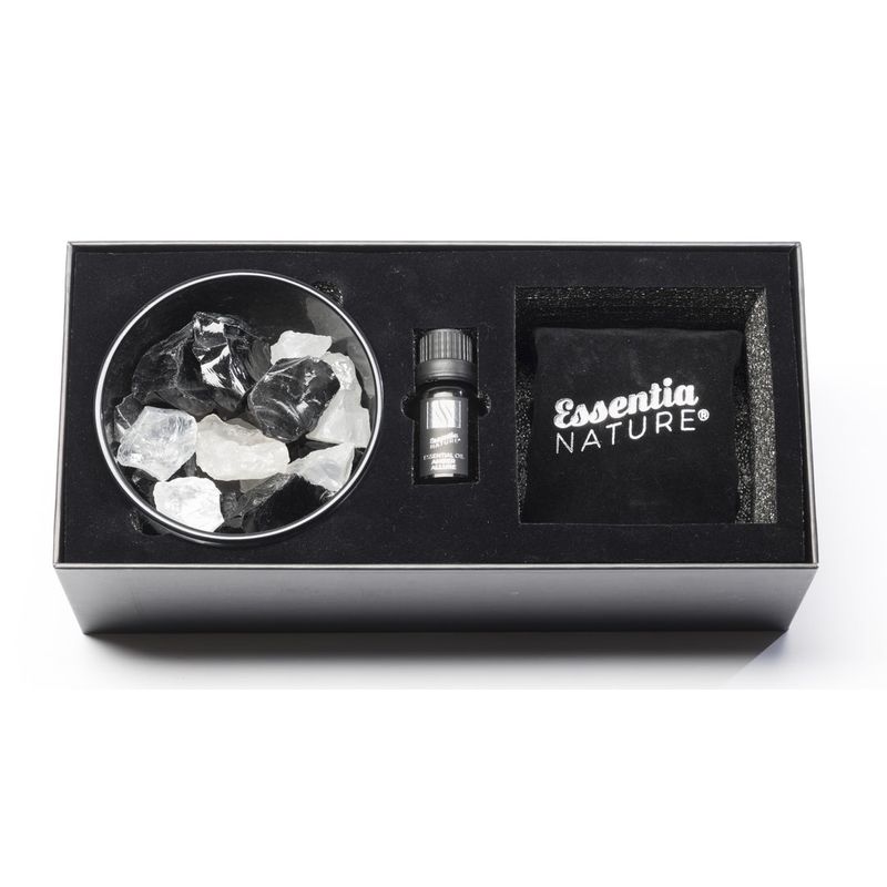 Casa si Gradina - Decoratiuni - Aromaterapie si lumanari - Difuzoare aromaterapie - Difuzor Natural cu Cristale 500g + Ulei 10ml  Amber Allure - Infinity.ro