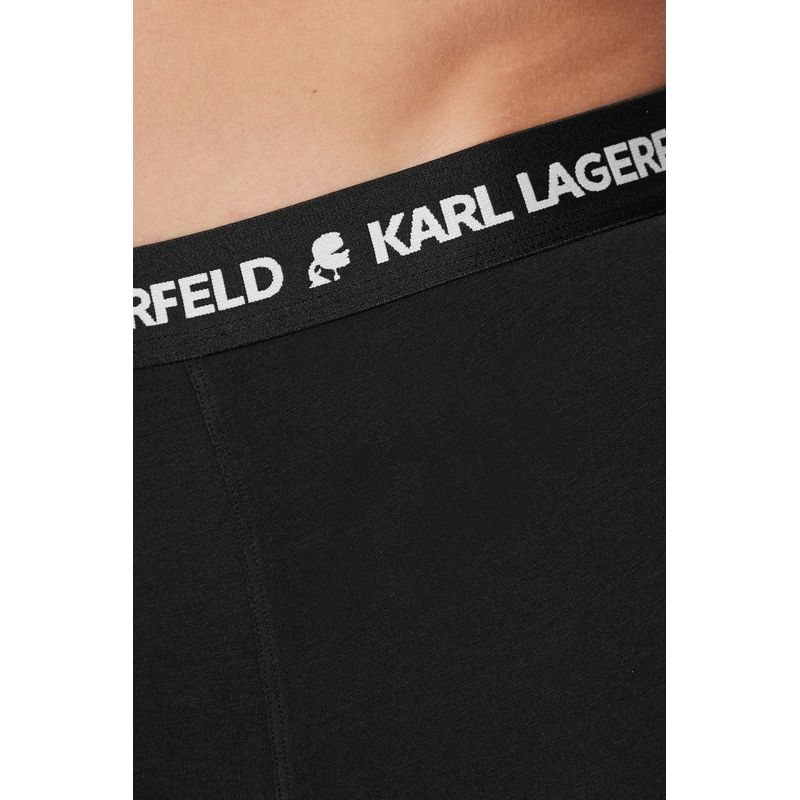 Fashion, accesorii si bijuterii - Barbati - Lenjerie si pijamale barbati - Lenjerie intima barbati - Set 3 boxeri barbati din bumbac organic Karl Lagerfeld A1M47151 Negru S INTL - Infinity.ro