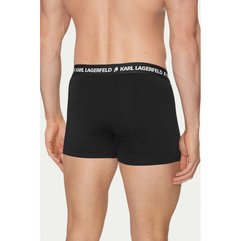 Fashion, accesorii si bijuterii - Barbati - Lenjerie si pijamale barbati - Lenjerie intima barbati - Set 3 boxeri barbati din bumbac organic Karl Lagerfeld A1M47151 Negru L INTL - Infinity.ro