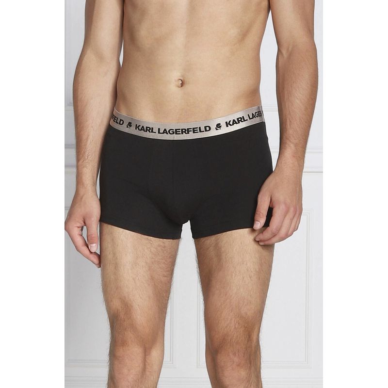 Fashion, accesorii si bijuterii - Barbati - Lenjerie si pijamale barbati - Lenjerie intima barbati - Set 3 boxeri barbati din bumbac organic Karl Lagerfeld 225M2108 Negru S INTL - Infinity.ro