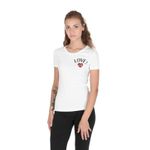 Fashion, accesorii si bijuterii - Femei - Imbracaminte femei - Tricouri si topuri femei - Tricou dama Love Moschino 101718 S INTL Alb - Infinity.ro