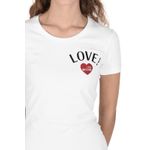 Fashion, accesorii si bijuterii - Femei - Imbracaminte femei - Tricouri si topuri femei - Tricou dama Love Moschino 101718 S INTL Alb - Infinity.ro