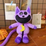 Jucarii, Copii si Bebe - Jucarii si jocuri - Jucarii de plus - Jucarie din plus tip CatNap ABYZ 35 cm, Creaturi Zambitoare, mov, model decorativ si pentru copii - Infinity.ro