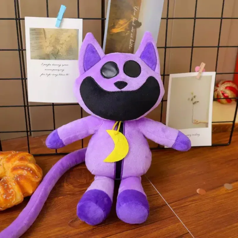 Jucarii, Copii si Bebe - Jucarii si jocuri - Jucarii de plus - Jucarie din plus tip CatNap ABYZ 35 cm, Creaturi Zambitoare, mov, model decorativ si pentru copii - Infinity.ro
