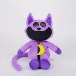 Jucarii, Copii si Bebe - Jucarii si jocuri - Jucarii de plus - Jucarie din plus tip CatNap ABYZ 35 cm, Creaturi Zambitoare, mov, model decorativ si pentru copii - Infinity.ro
