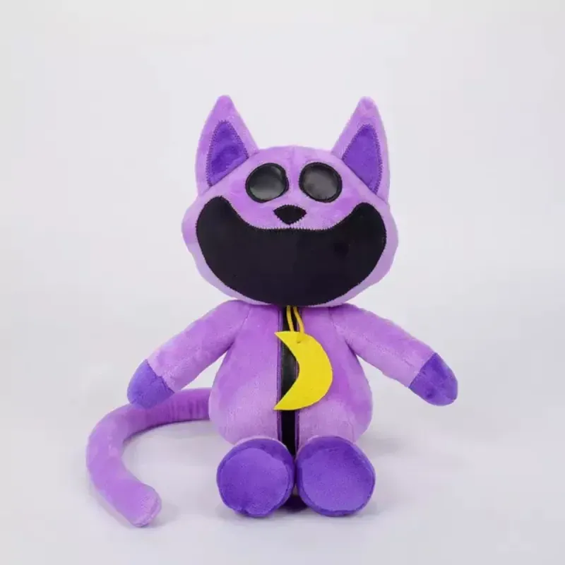 Jucarii, Copii si Bebe - Jucarii si jocuri - Jucarii de plus - Jucarie din plus tip CatNap ABYZ 35 cm, Creaturi Zambitoare, mov, model decorativ si pentru copii - Infinity.ro