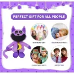 Jucarii, Copii si Bebe - Jucarii si jocuri - Jucarii de plus - Jucarie din plus tip CatNap ABYZ 35 cm, Creaturi Zambitoare, mov, model decorativ si pentru copii - Infinity.ro
