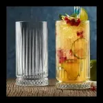 Casa si Gradina - Bucatarie si vesela - Cani si pahare - Pahare - Set 6 pahare apa ABYZ 300 ml, sticla transparenta, design elegant cu baza texturata - Infinity.ro