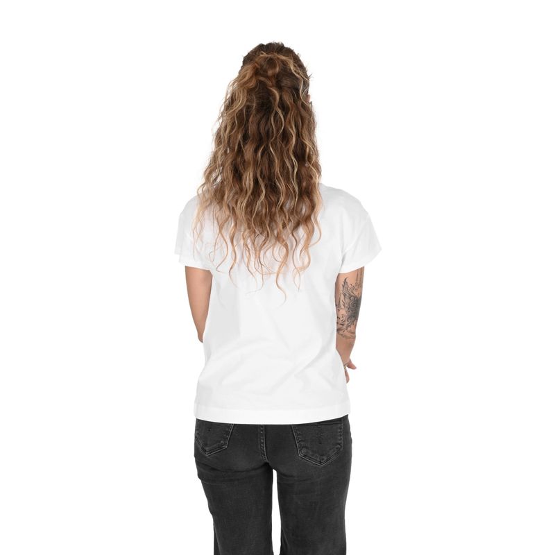 Fashion, accesorii si bijuterii - Femei - Imbracaminte femei - Tricouri si topuri femei - Tricou dama Love Moschino 101697 S INTL Alb - Infinity.ro