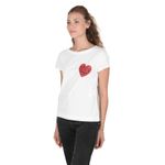 Fashion, accesorii si bijuterii - Femei - Imbracaminte femei - Tricouri si topuri femei - Tricou dama Love Moschino 101697 S INTL Alb - Infinity.ro