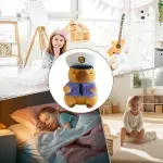 Jucarii, Copii si Bebe - Jucarii si jocuri - Jucarii de plus - Jucarie plus Capybara politist ABYZ, 25 cm, maro, model cu haine detasabile, cadou pentru copii - Infinity.ro