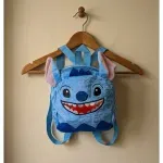 Fashion, accesorii si bijuterii - Copii - Accesorii copii - Genti si rucsacuri copii - Ghiozdanel plus tip Stitch albastru, 21x16x6 cm, model kawaii cu bretele reglabile, ABYZ - Infinity.ro