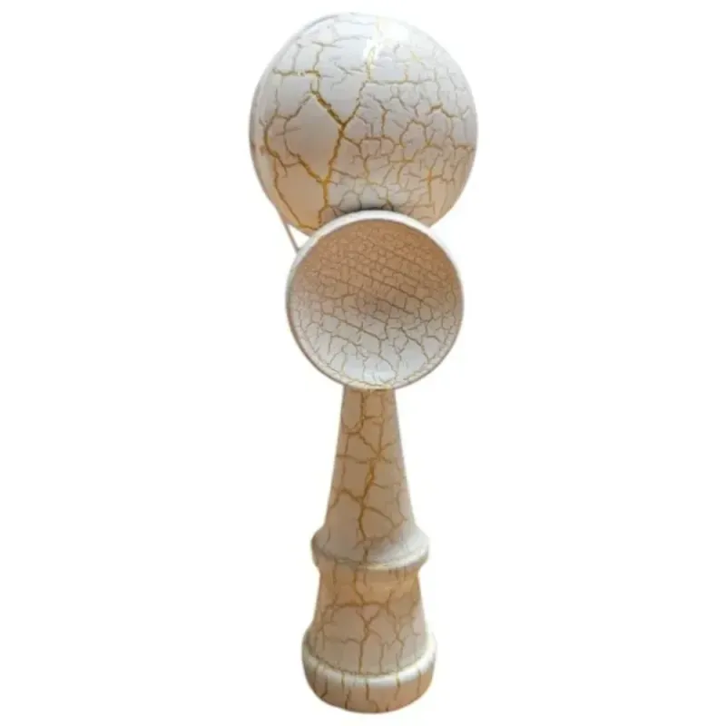 Jucarii, Copii si Bebe - Jucarii si jocuri - Jucarii & jocuri educative - Jucarii interactive - Kendama profesionala din lemn 2 cupe 19x7 cm bej ABYZ - Infinity.ro