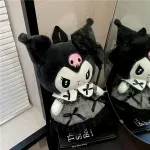 Fashion, accesorii si bijuterii - Copii - Accesorii copii - Genti si rucsacuri copii - Ghiozdan rucsac plus tip Kuromi, 30x22 cm, culoare negru, model kawaii cu bretele reglabile, ABYZ - Infinity.ro