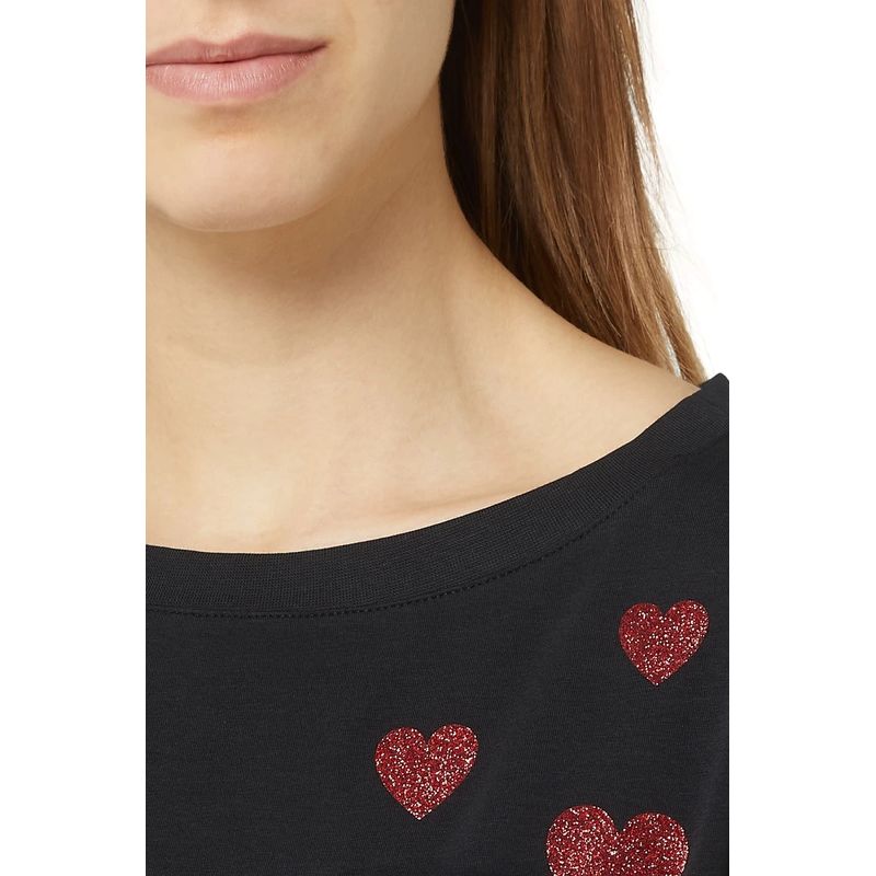 Fashion, accesorii si bijuterii - Femei - Imbracaminte femei - Tricouri si topuri femei - Tricou Dama Love Moschino W4F302O Negru 2XL INTL - Infinity.ro