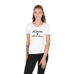 Fashion, accesorii si bijuterii - Femei - Imbracaminte femei - Tricouri si topuri femei - Tricou dama Love Moschino 101719 S INTL Alb - Infinity.ro