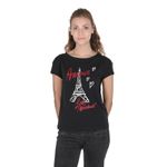 Fashion, accesorii si bijuterii - Femei - Imbracaminte femei - Tricouri si topuri femei - Tricou dama Love Moschino 101692 M INTL Negru - Infinity.ro