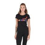 Fashion, accesorii si bijuterii - Femei - Imbracaminte femei - Tricouri si topuri femei - Tricou dama Love Moschino 101687 XS INTL Negru - Infinity.ro