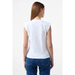 Fashion, accesorii si bijuterii - Femei - Imbracaminte femei - Tricouri si topuri femei - Tricou dama Calvin Klein Jeans J20J223560 XS INTL Alb - Infinity.ro