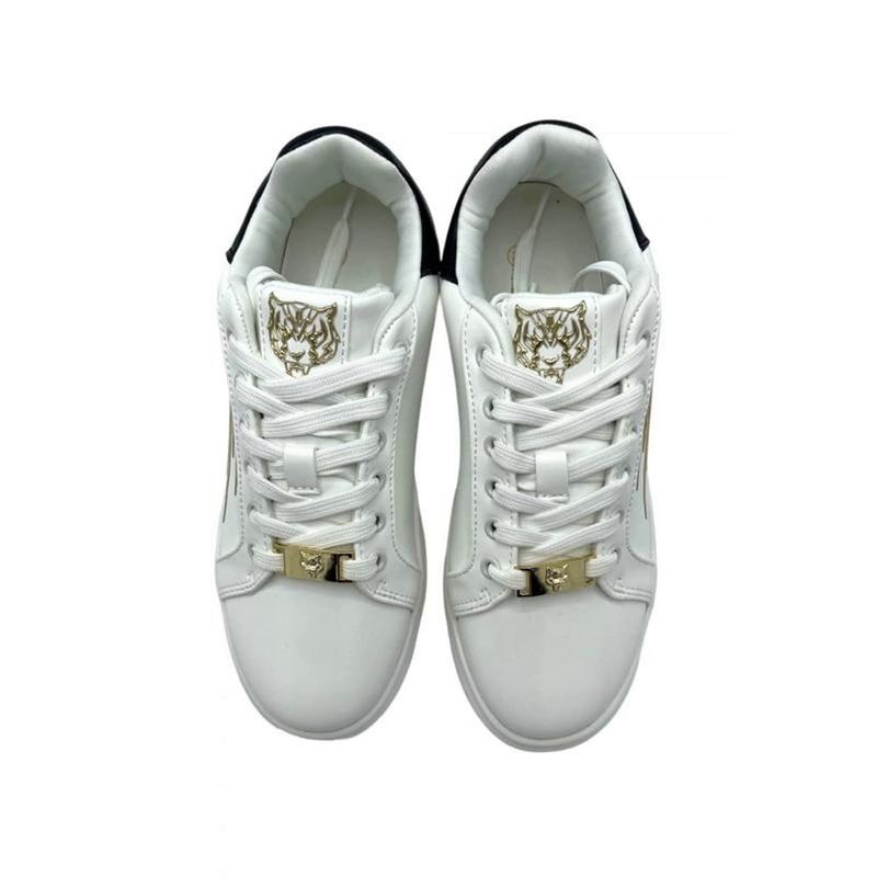 Fashion, accesorii si bijuterii - Femei - Incaltaminte femei - Sneakers si tenisi femei - Pantofi sport dama Plein Sport DIPS1500 39 EU Alb - Infinity.ro