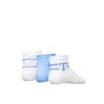 Fashion, accesorii si bijuterii - Copii - Lenjerie si pijamale copii - Sosete si dresuri copii - Set 3 perechi sosete scurte copii Tommy Hilfiger 701236341 Albastru deschis 15-18 EU - Infinity.ro